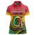 Personalised Vanuatu Women Polo Shirt Yumi 44 Hapi Independens Dei - Reggae Version