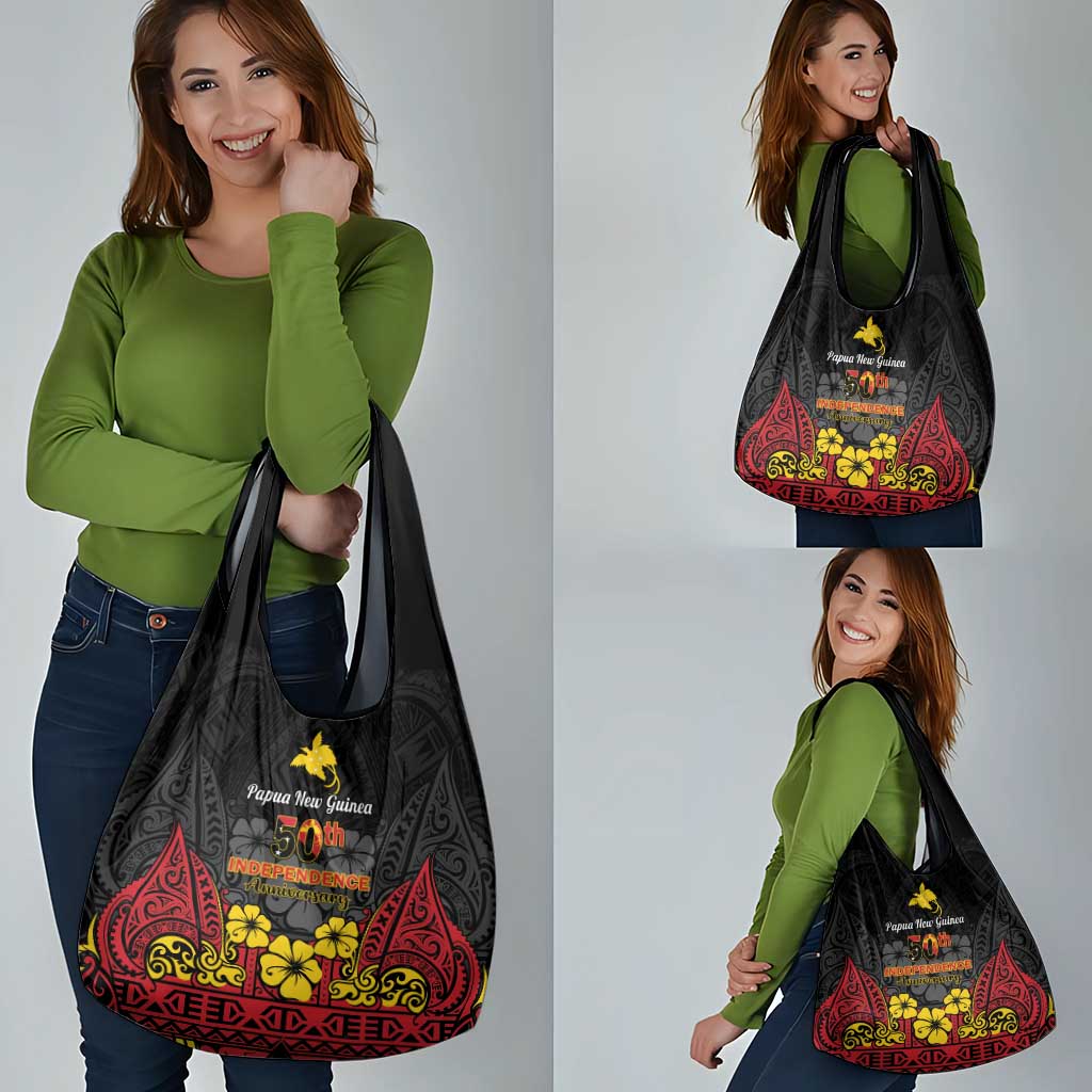Papua New Guinea Independence Day Grocery Bag PNG Bird of Paradise 50th Anniversary LT14