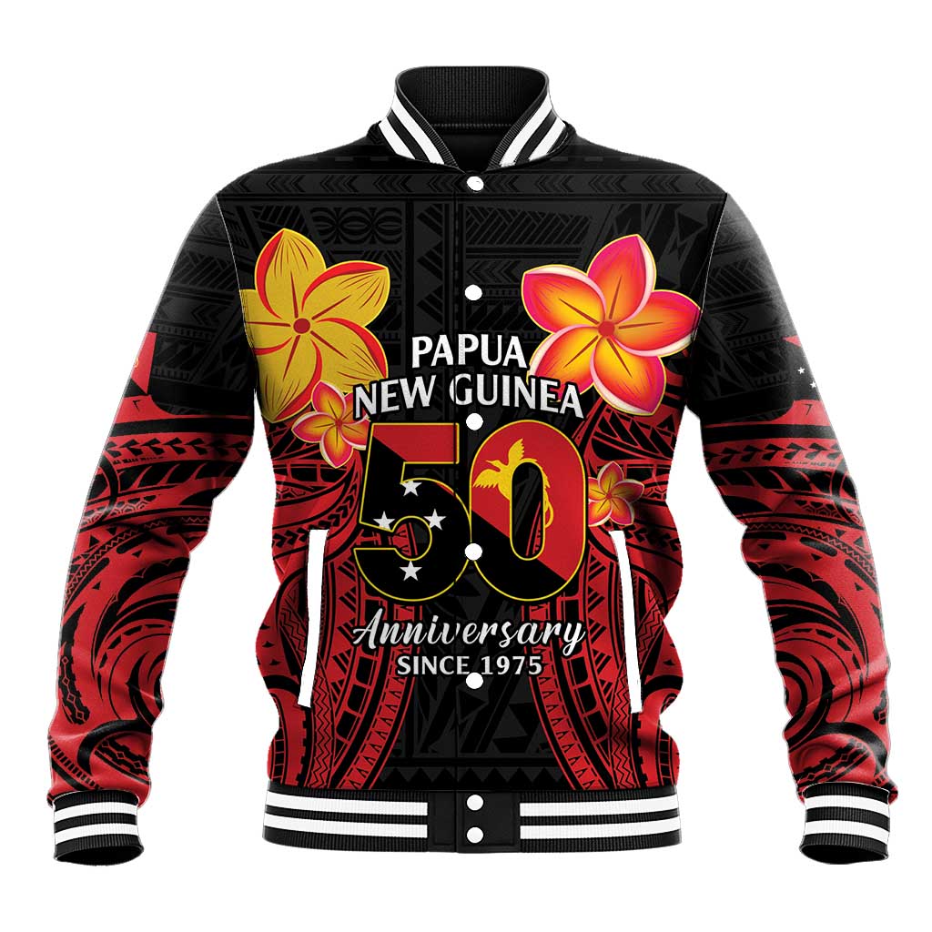 Papua New Guinea Independence Day Baseball Jacket PNG Since 1975 LT14