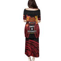 Papua New Guinea Independence Day Family Matching Puletasi and Hawaiian Shirt PNG Since 1975 LT14 - Polynesian Pride
