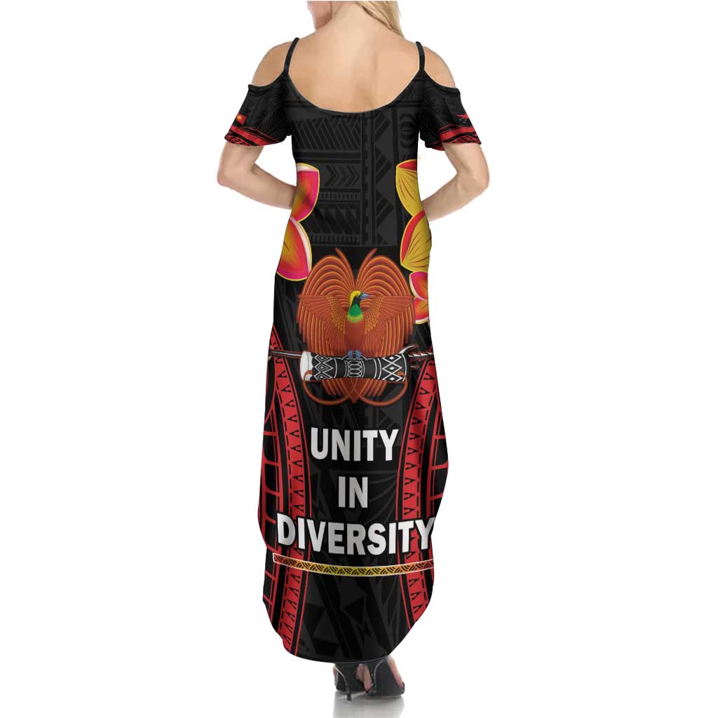 Papua New Guinea Independence Day Family Matching Summer Maxi Dress and Hawaiian Shirt PNG Since 1975 LT14 - Polynesian Pride