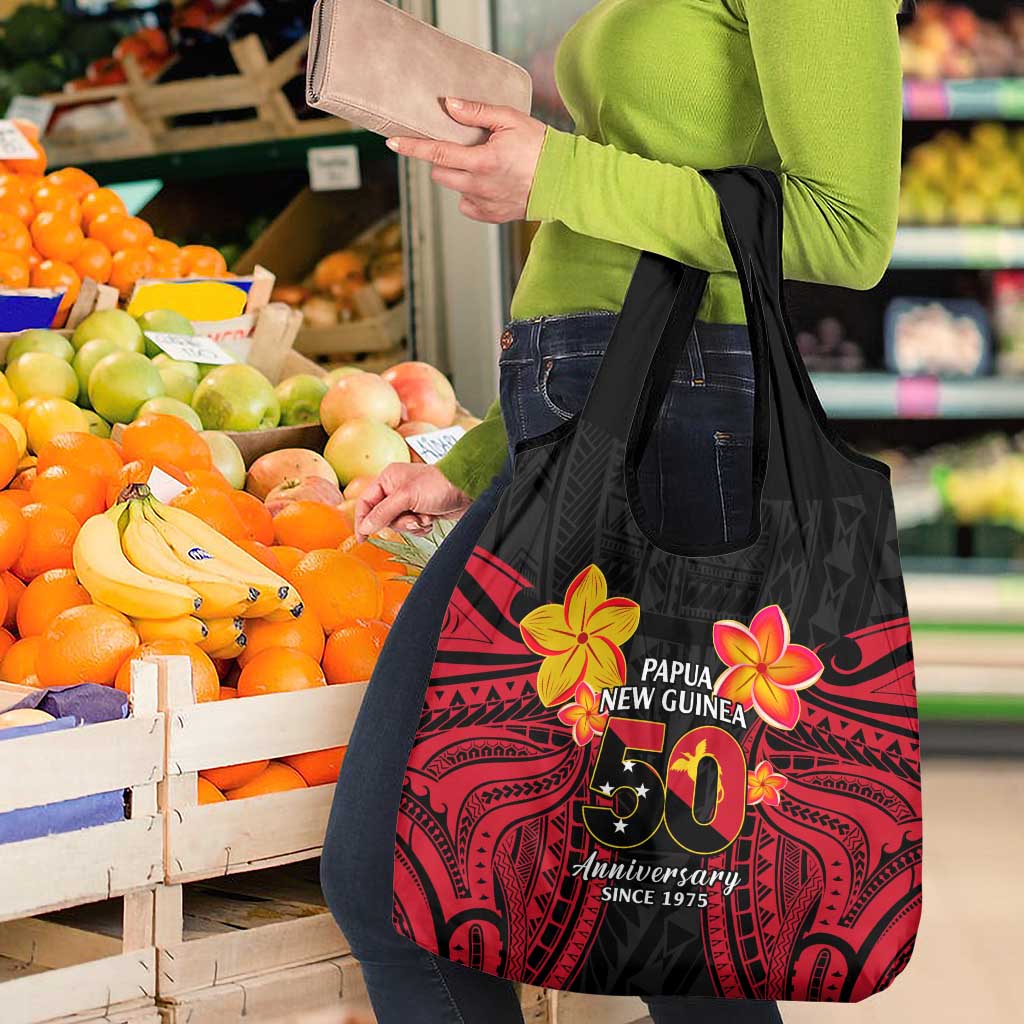 Papua New Guinea Independence Day Grocery Bag PNG Since 1975 LT14 - Polynesian Pride