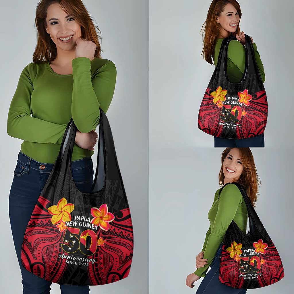 Papua New Guinea Independence Day Grocery Bag PNG Since 1975 LT14 - Polynesian Pride