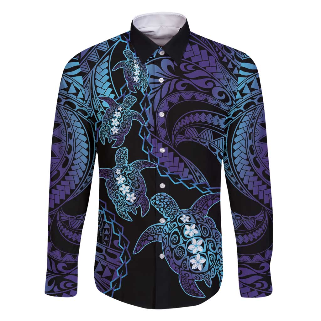 Polynesia Sea Turtle Day Family Matching Mermaid Dress and Hawaiian Shirt Tribal Honu Plumeria Polynesian Pattern