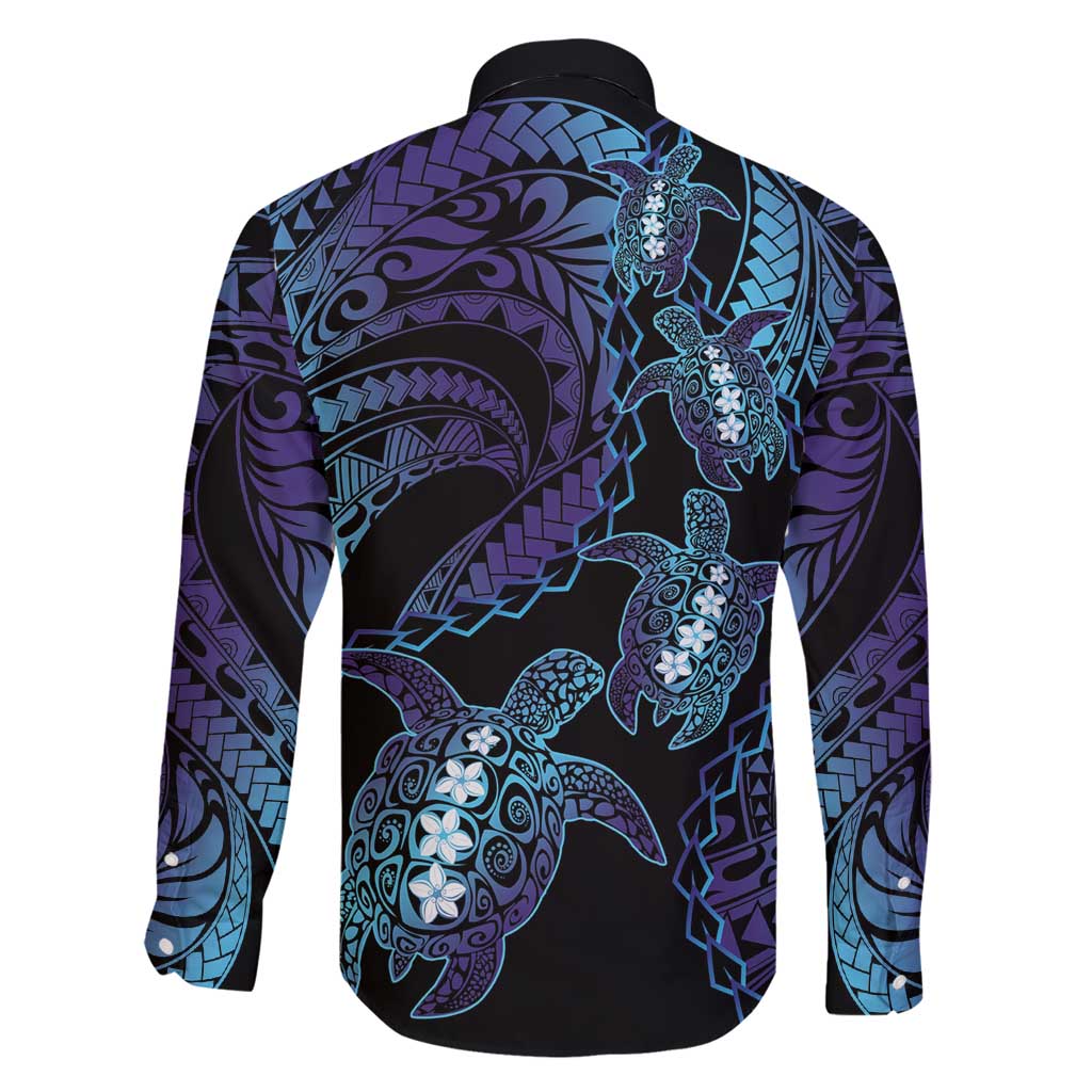 Polynesia Sea Turtle Day Family Matching Puletasi and Hawaiian Shirt Tribal Honu Plumeria Polynesian Pattern