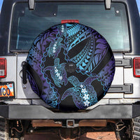 Polynesia Sea Turtle Day Spare Tire Cover Tribal Honu Plumeria Polynesian Pattern