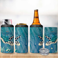 World Sea Turtle Day Polynesia 4 in 1 Can Cooler Tumbler Go With The Flow