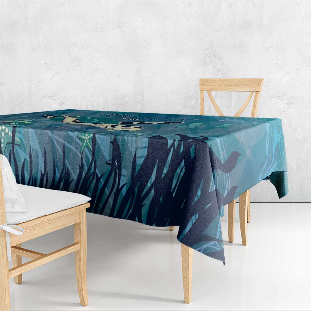 World Sea Turtle Day Polynesia Tablecloth Go With The Flow