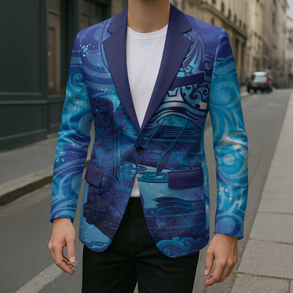 Kuri New Zealand Matariki Blazer Aotearoa Dog Waka Maori New Year Galaxy Vibes LT14 - Polynesian Pride
