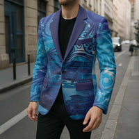 Kuri New Zealand Matariki Blazer Aotearoa Dog Waka Maori New Year Galaxy Vibes LT14 - Polynesian Pride