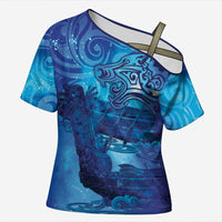 Kuri New Zealand Matariki Cross Shoulder Shirt Aotearoa Dog Waka Maori New Year Galaxy Vibes