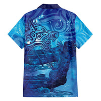 Kuri New Zealand Matariki Family Matching Off Shoulder Maxi Dress and Hawaiian Shirt Aotearoa Dog Waka Maori New Year Galaxy Vibes LT14 - Polynesian Pride