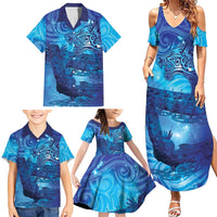 Kuri New Zealand Matariki Family Matching Summer Maxi Dress and Hawaiian Shirt Aotearoa Dog Waka Maori New Year Galaxy Vibes LT14 - Polynesian Pride