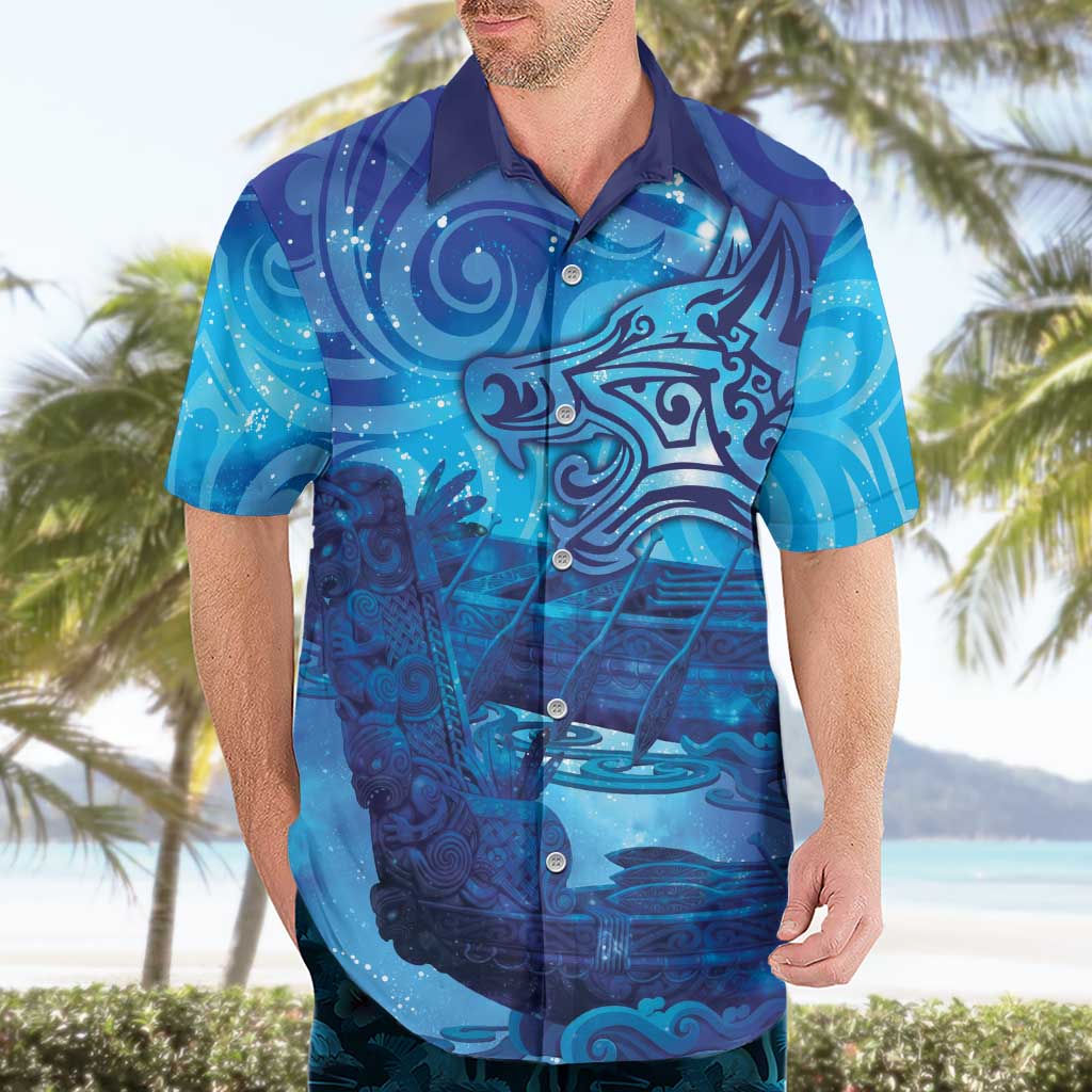 Kuri New Zealand Matariki Hawaiian Shirt Aotearoa Dog Waka Maori New Year Galaxy Vibes