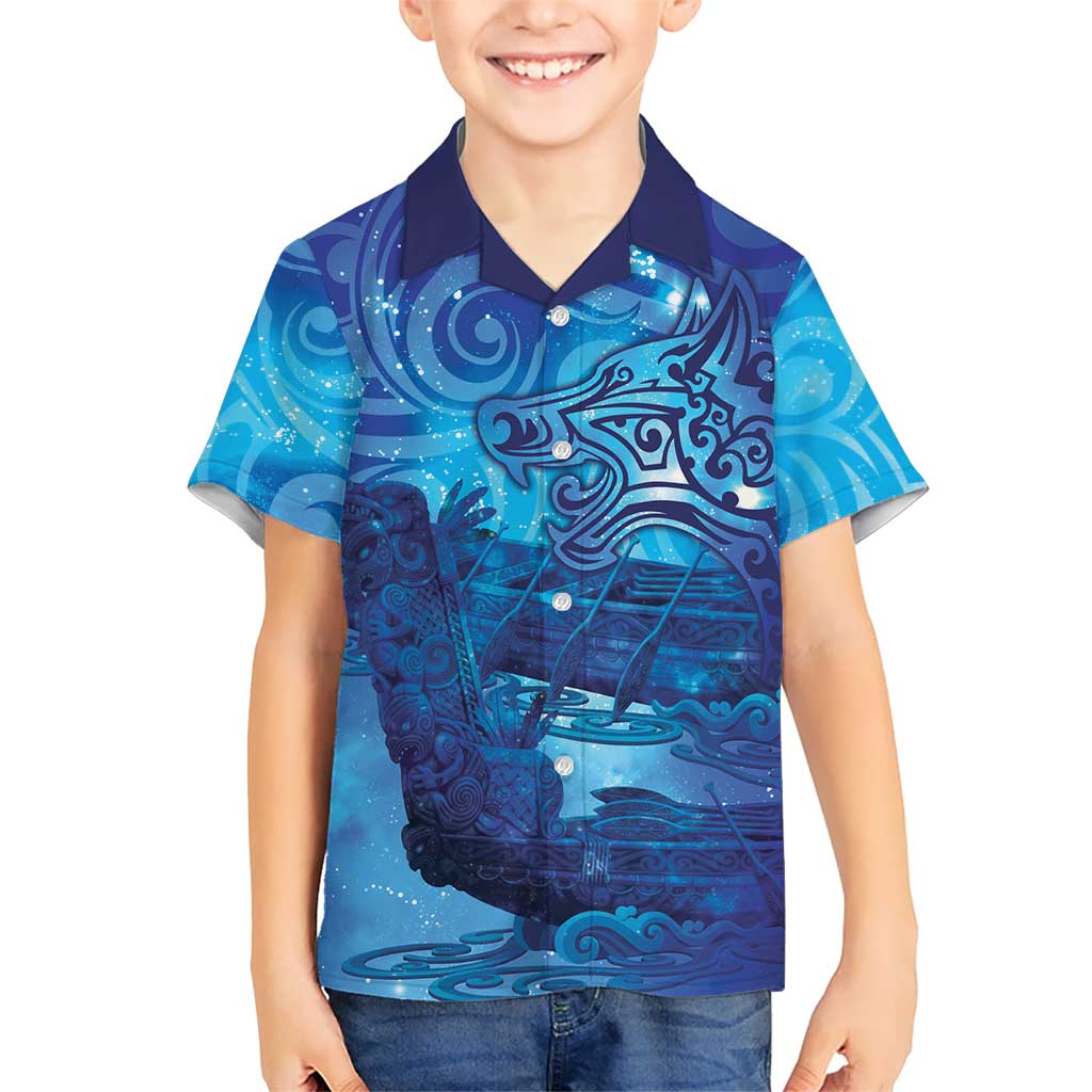 Kuri New Zealand Matariki Hawaiian Shirt Aotearoa Dog Waka Maori New Year Galaxy Vibes