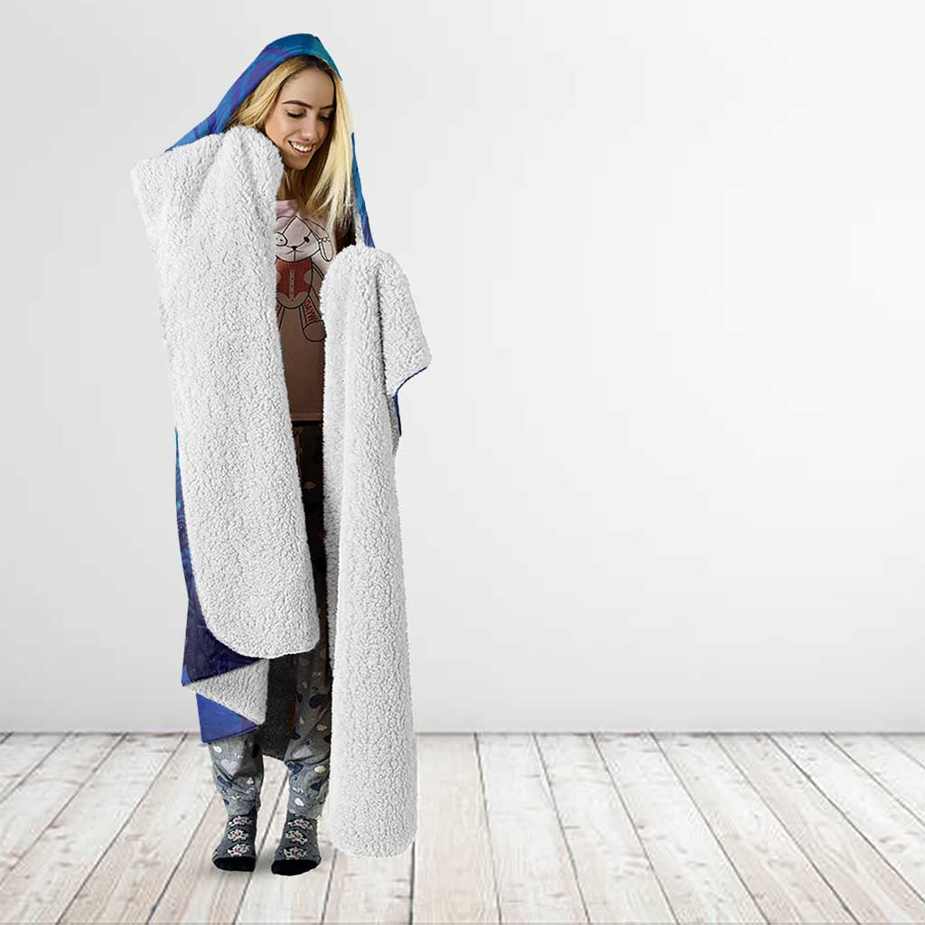 Kuri New Zealand Matariki Hooded Blanket Aotearoa Dog Waka Maori New Year Galaxy Vibes