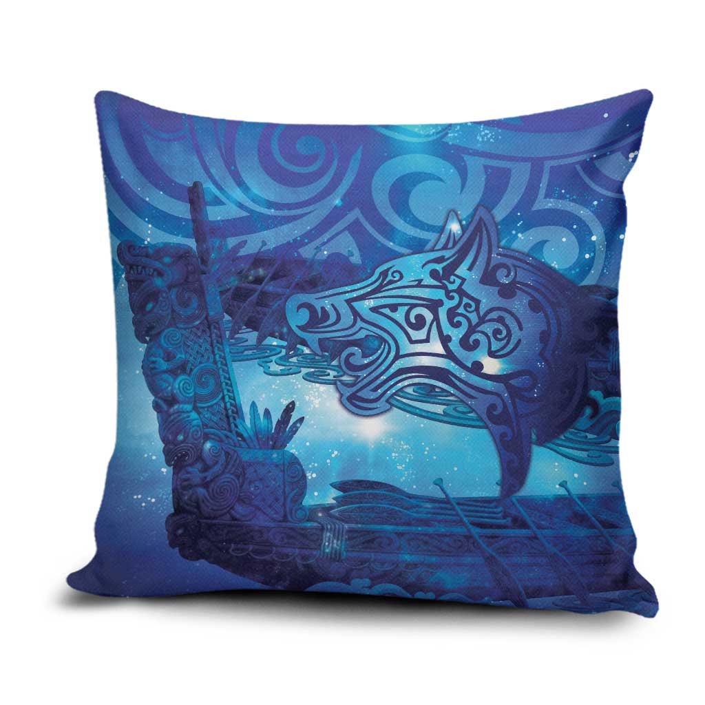 Kuri New Zealand Matariki Pillow Cover Aotearoa Dog Waka Maori New Year Galaxy Vibes