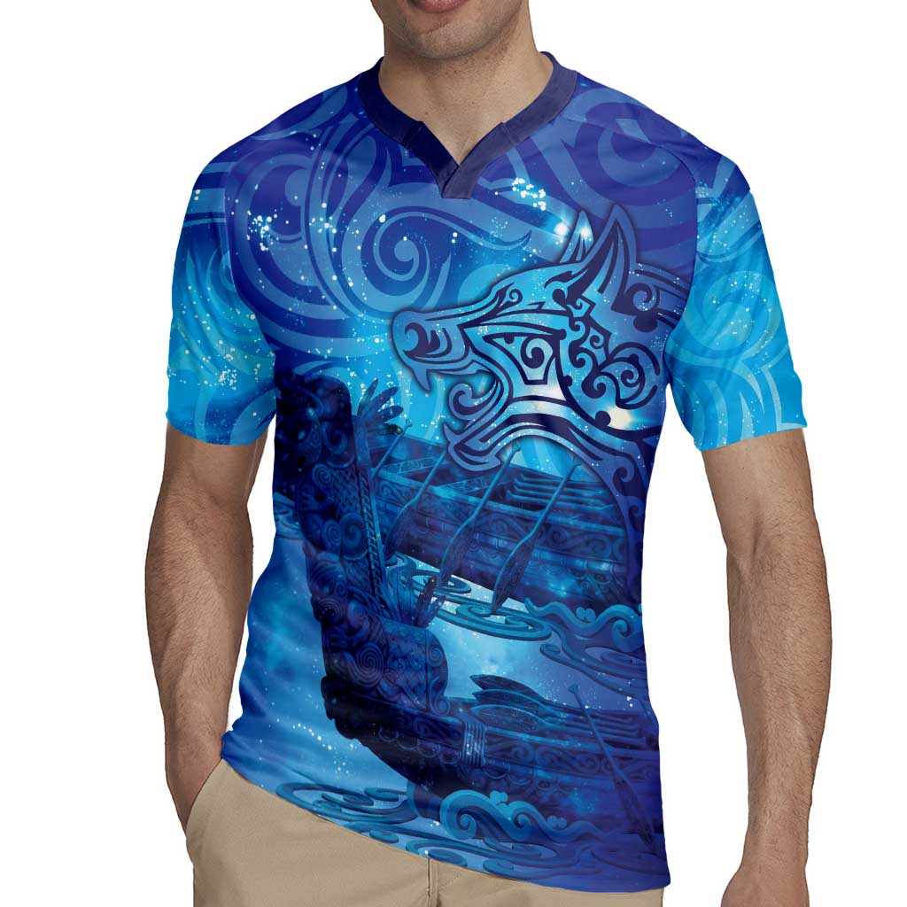 Kuri New Zealand Matariki Rugby Jersey Aotearoa Dog Waka Maori New Year Galaxy Vibes