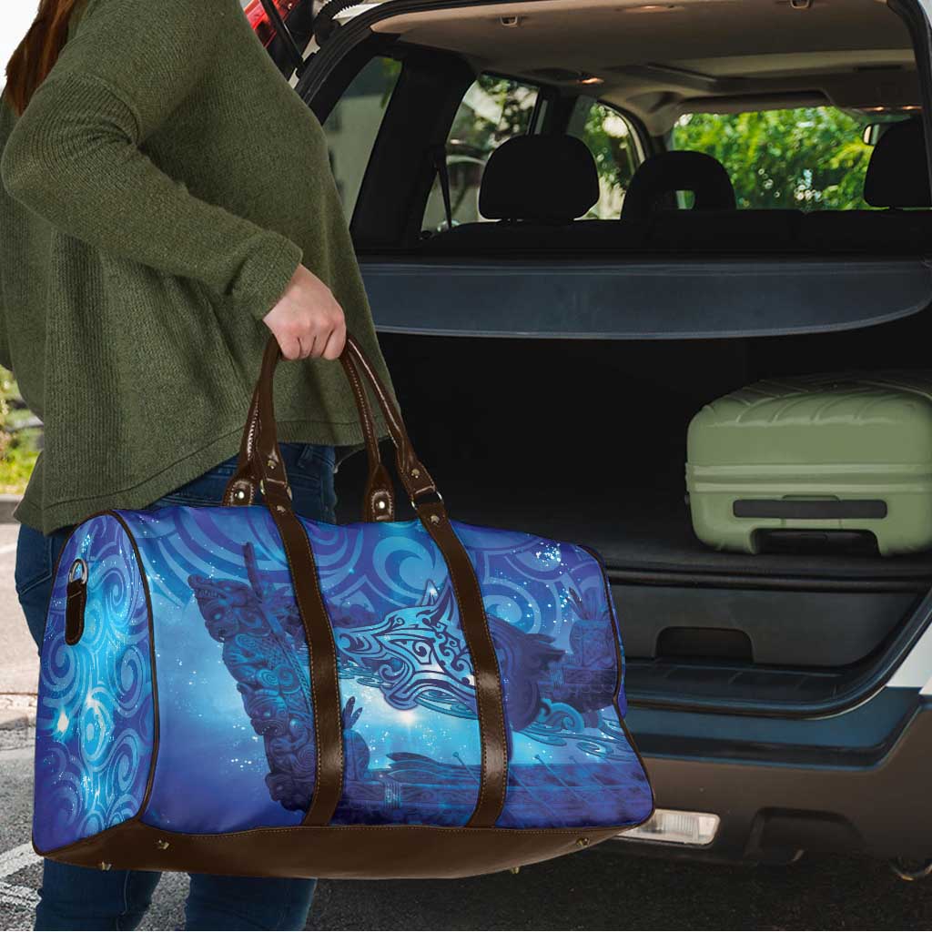 Kuri New Zealand Matariki Travel Bag Aotearoa Dog Waka Maori New Year Galaxy Vibes