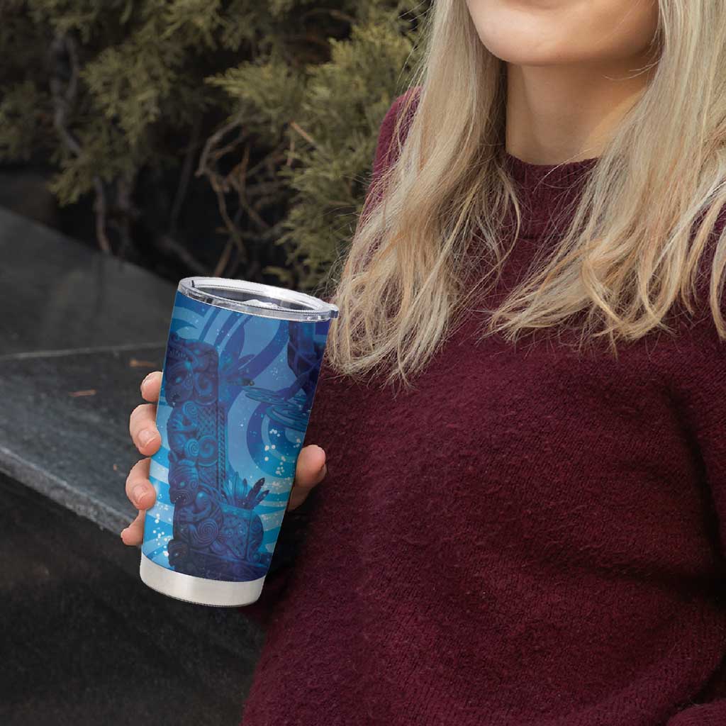 Kuri New Zealand Matariki Tumbler Cup Aotearoa Dog Waka Maori New Year Galaxy Vibes