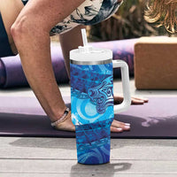 Kuri New Zealand Matariki Tumbler With Handle Aotearoa Dog Waka Maori New Year Galaxy Vibes