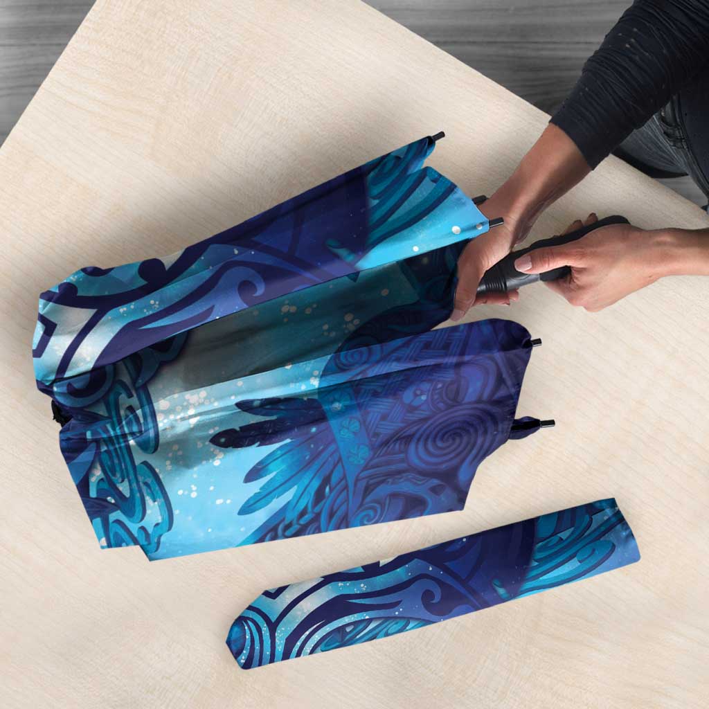 Kuri New Zealand Matariki Umbrella Aotearoa Dog Waka Maori New Year Galaxy Vibes LT14 - Polynesian Pride
