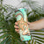 Hawaii Skinny Tumbler Polynesian Shark and Sea Turtle Dreamy Turquoise Artsy