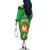 Personalized Manu'a Cession Day Family Matching Off The Shoulder Long Sleeve Dress and Hawaiian Shirt Tropical Flowers With Polynesian Pattern