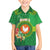 Personalized Manu'a Cession Day Family Matching Off The Shoulder Long Sleeve Dress and Hawaiian Shirt Tropical Flowers With Polynesian Pattern