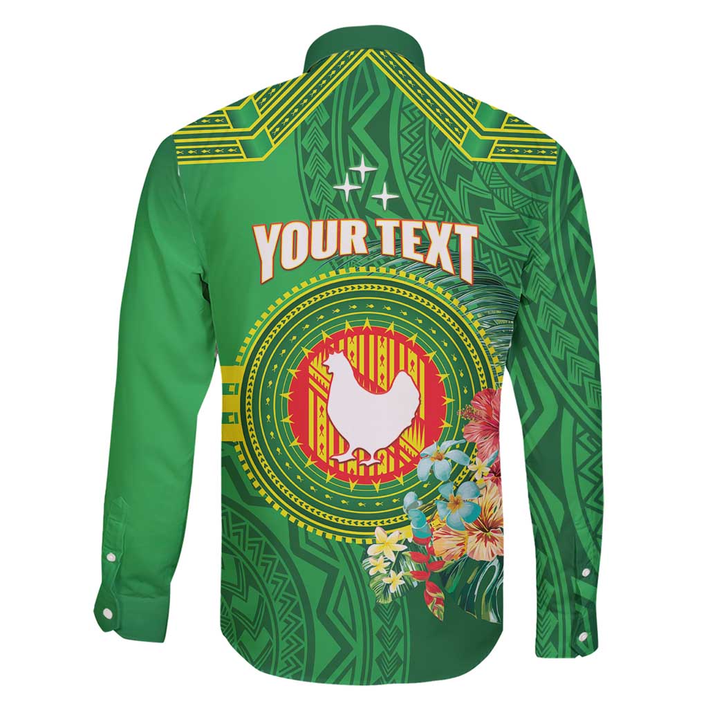 Personalized Manu'a Cession Day Family Matching Short Sleeve Bodycon Dress and Hawaiian Shirt Tropical Flowers With Polynesian Pattern