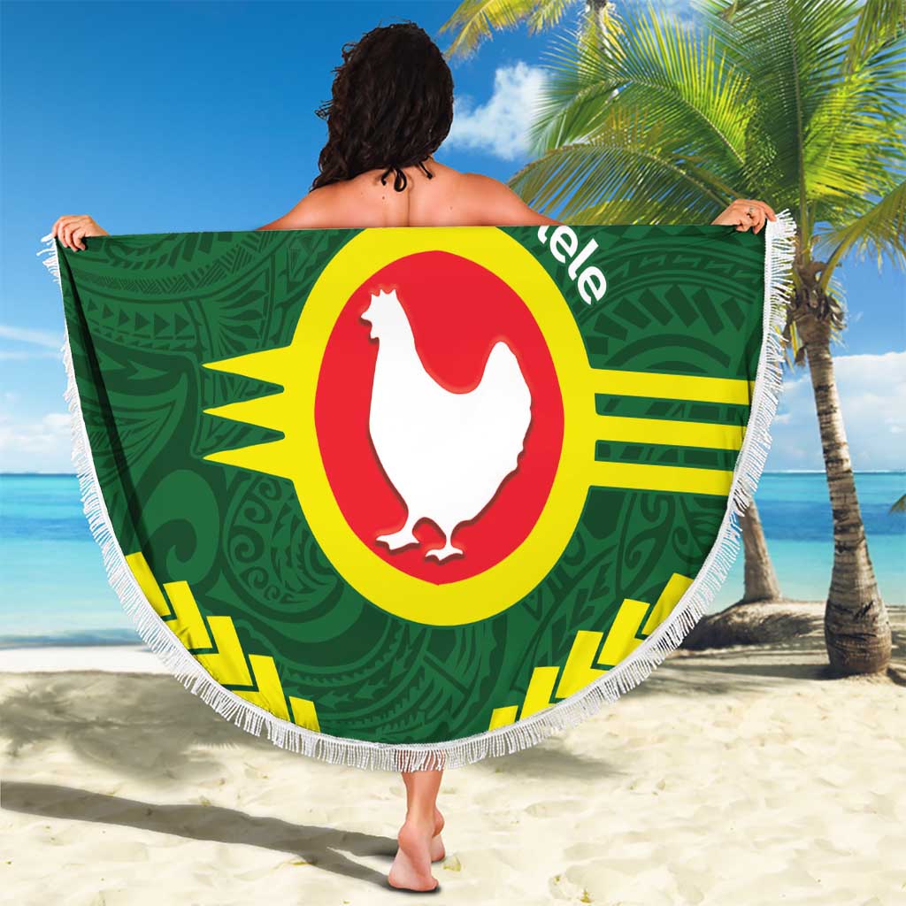 Manu'a Flag Day Beach Blanket Polynesian Pattern National Color Proud