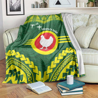 Manu'a Flag Day Blanket Polynesian Pattern National Color Proud LT14 Green - Polynesian Pride