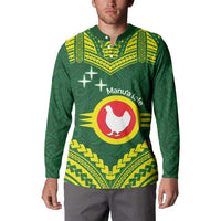 Manu'a Flag Day Button Sweatshirt Polynesian Pattern National Color Proud LT14 - Polynesian Pride
