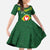 Manu'a Flag Day Family Matching Off The Shoulder Long Sleeve Dress and Hawaiian Shirt Polynesian Pattern National Color Proud