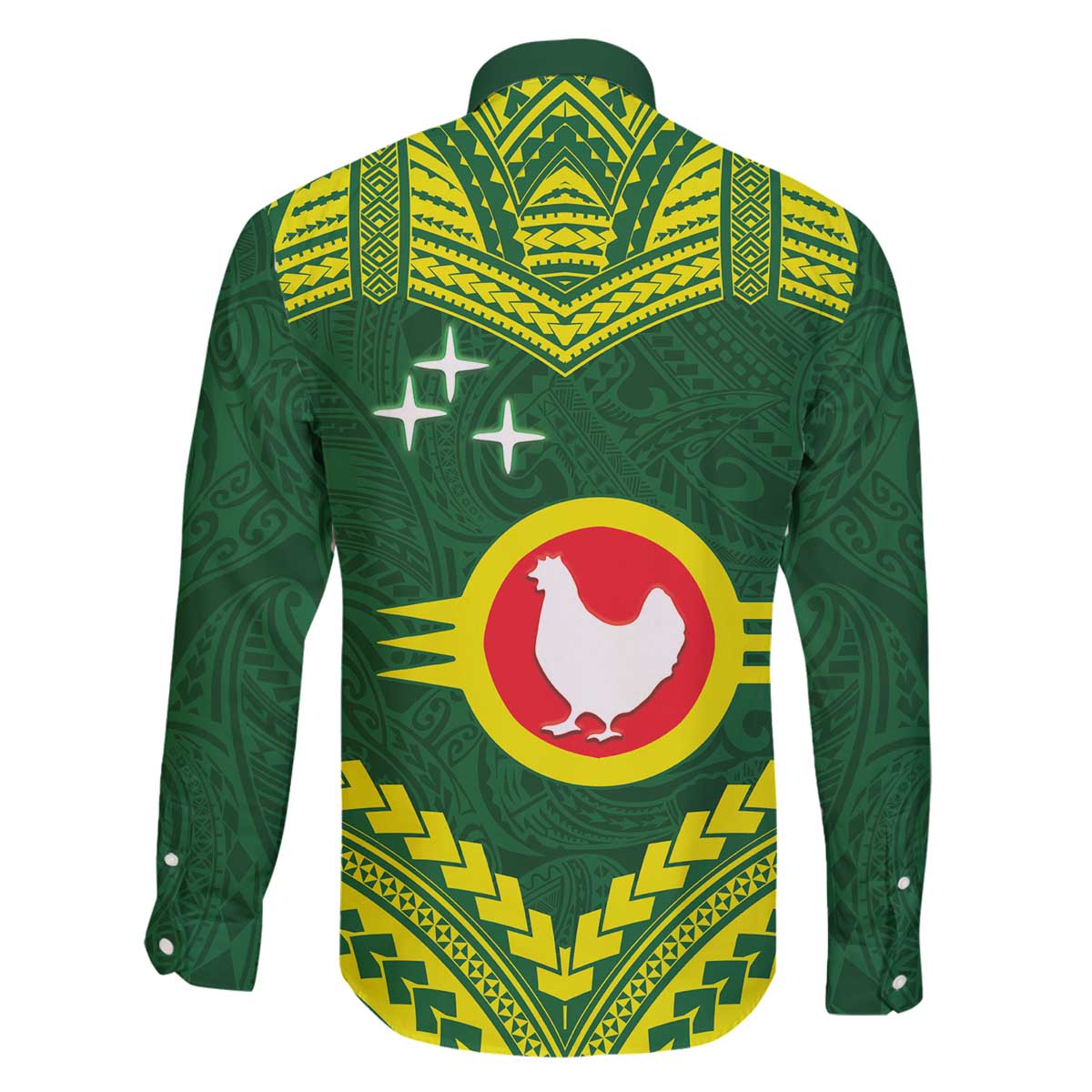 Manu'a Flag Day Family Matching Off The Shoulder Long Sleeve Dress and Hawaiian Shirt Polynesian Pattern National Color Proud