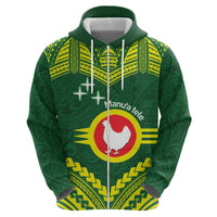 Manu'a Flag Day Hoodie Polynesian Pattern National Color Proud