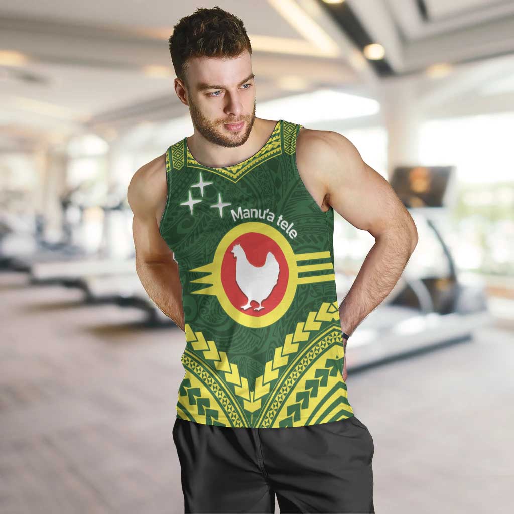 Manu'a Flag Day Men Tank Top Polynesian Pattern National Color Proud