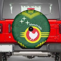 Manu'a Flag Day Spare Tire Cover Polynesian Pattern National Color Proud