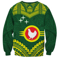Manu'a Flag Day Sweatshirt Polynesian Pattern National Color Proud