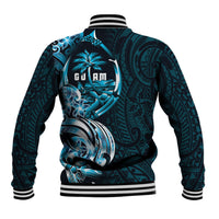 Asut Guam Chamorro Baseball Jacket Guahan Seal Tattoo LT14 - Polynesian Pride