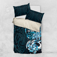 Asut Guam Chamorro Bedding Set Guahan Seal Tattoo LT14 US Twin 172cm x 218cm Blue - Polynesian Pride