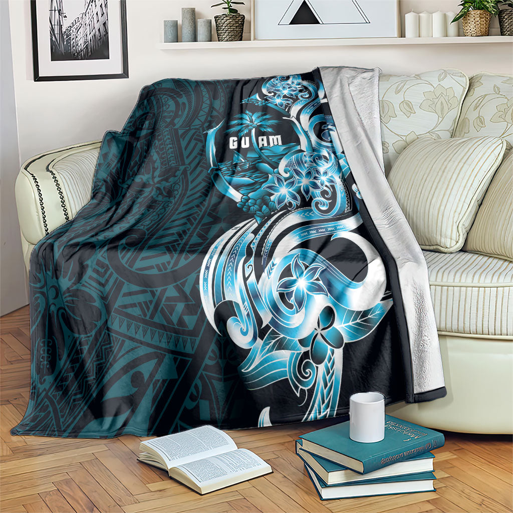 Asut Guam Chamorro Blanket Guahan Seal Tattoo LT14 Blue - Polynesian Pride