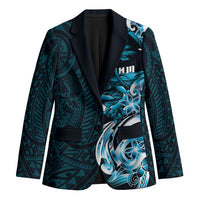 Asut Guam Chamorro Blazer Guahan Seal Tattoo LT14 Unisex Blue - Polynesian Pride