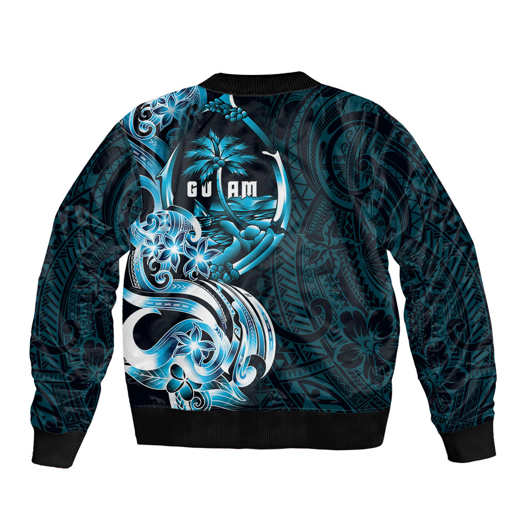 Asut Guam Chamorro Bomber Jacket Guahan Seal Tattoo LT14 - Polynesian Pride