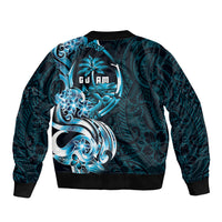 Asut Guam Chamorro Bomber Jacket Guahan Seal Tattoo LT14 - Polynesian Pride