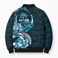 Asut Guam Chamorro Bomber Puffer Jacket Guahan Seal Tattoo LT14 - Polynesian Pride