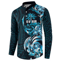 Asut Guam Chamorro Button Sweatshirt Guahan Seal Tattoo LT14 - Polynesian Pride