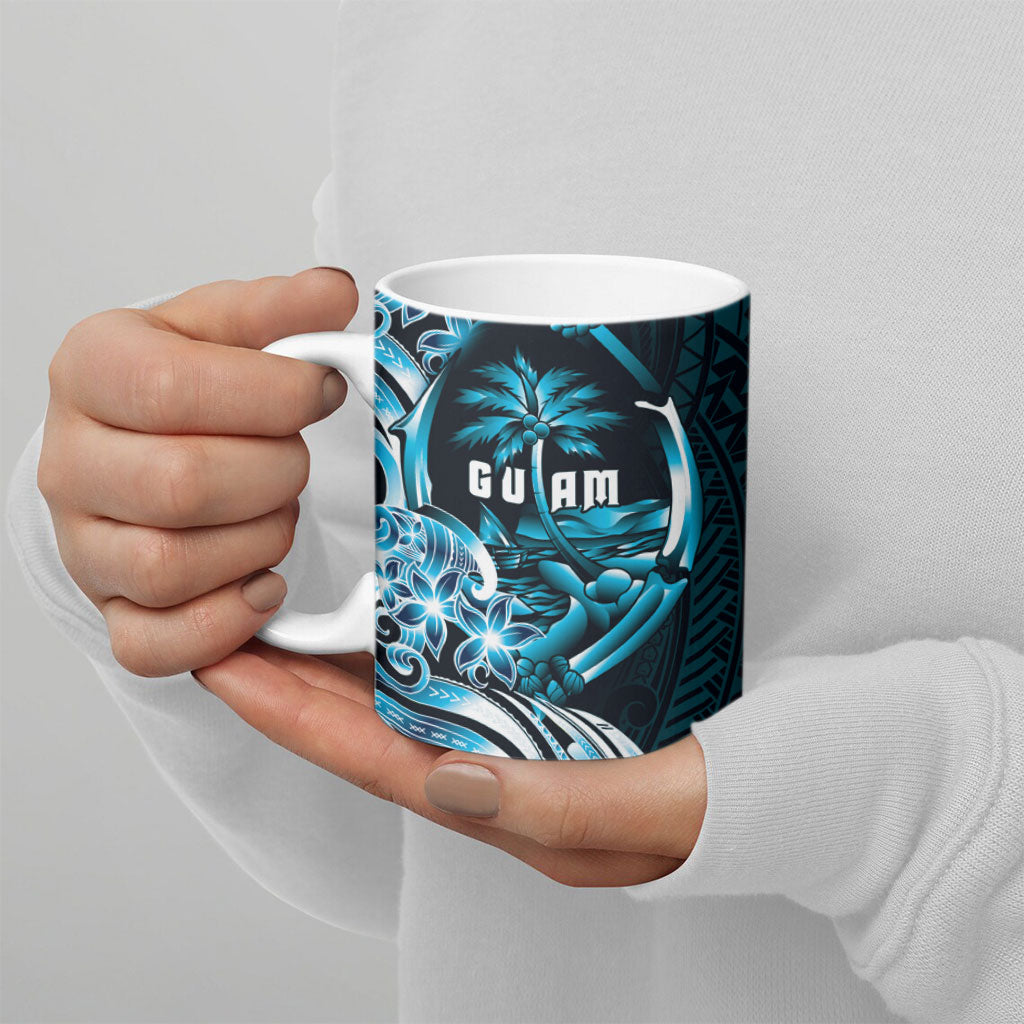 Asut Guam Chamorro Ceramic Mug Guahan Seal Tattoo LT14 - Polynesian Pride