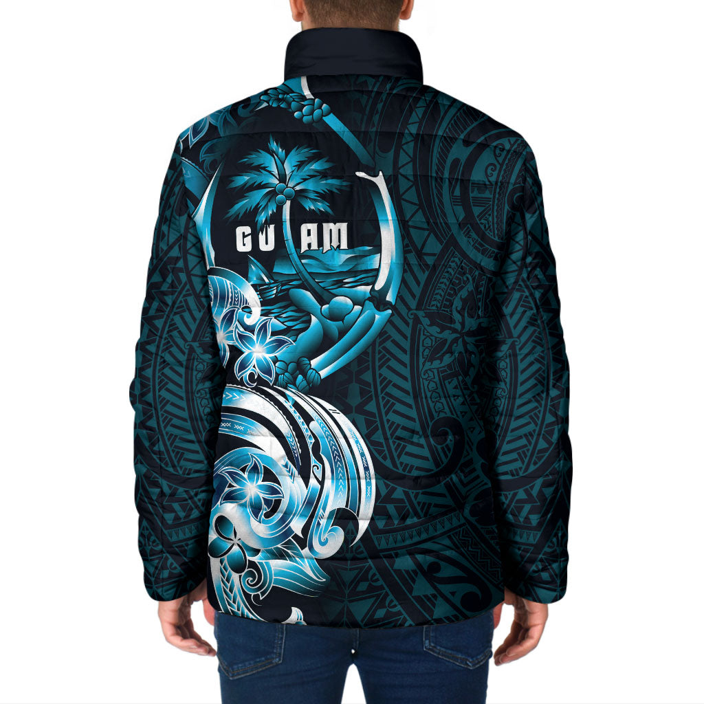 Asut Guam Chamorro Padded Jacket Guahan Seal Tattoo LT14 - Polynesian Pride