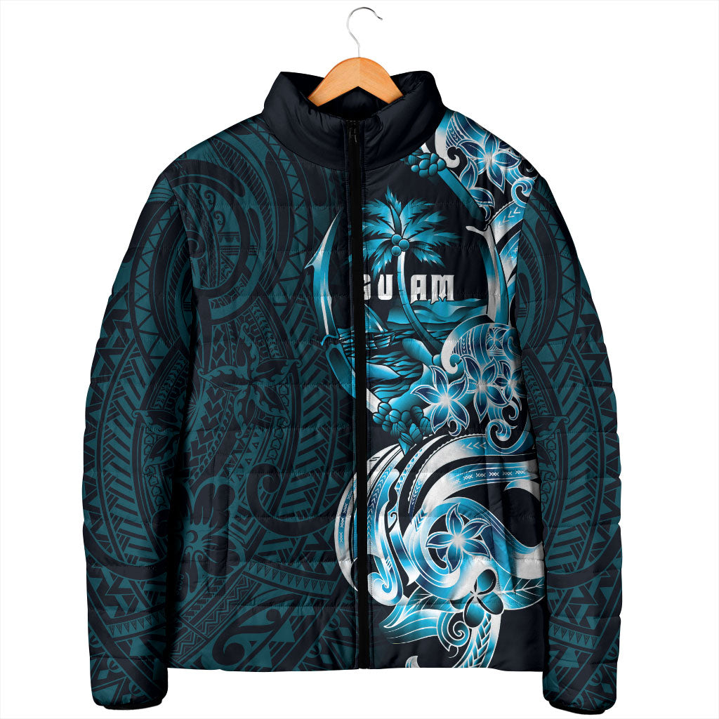 Asut Guam Chamorro Padded Jacket Guahan Seal Tattoo LT14 - Polynesian Pride